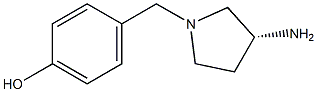 4-{[(3R)-3-aminopyrrolidin-1-yl]methyl}phenol|