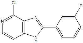 4-chloro-2-(3-fluorophenyl)-1H-imidazo[4,5-c]pyridine Structure
