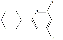 4-chloro-6-cyclohexyl-2-(methylsulfanyl)pyrimidine