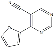 4-furan-2-ylpyrimidine-5-carbonitrile 结构式