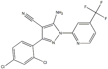 5-amino-3-(2,4-dichlorophenyl)-1-[4-(trifluoromethyl)pyridin-2-yl]-1H-pyrazole-4-carbonitrile