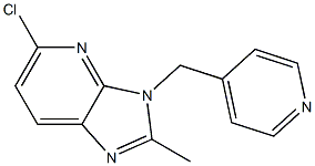 5-chloro-2-methyl-3-(pyridin-4-ylmethyl)-3H-imidazo[4,5-b]pyridine,,结构式