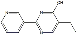 5-ethyl-2-pyridin-3-ylpyrimidin-4-ol 化学構造式