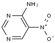 5-nitropyrimidin-4-amine 结构式