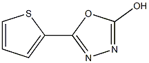 5-thiophen-2-yl-1,3,4-oxadiazol-2-ol 化学構造式