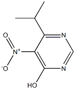 6-(1-methylethyl)-5-nitropyrimidin-4-ol 结构式