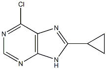 6-chloro-8-cyclopropyl-9H-purine Structure