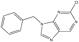 2-クロロ-9-ベンジル-9H-プリン 化学構造式