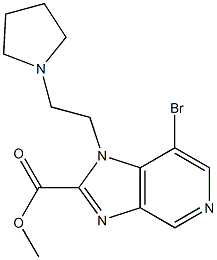 methyl 7-bromo-1-(2-pyrrolidin-1-ylethyl)-1H-imidazo[4,5-c]pyridine-2-carboxylate