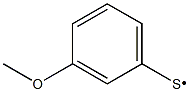 3-Methoxy benzenethio Struktur