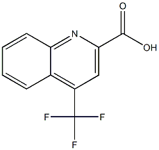 4-Trifluoromethyl-2-quinolinecarboxylic Acid 化学構造式