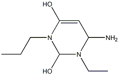 1-ETHYL-3-PROPYL-2,4-DIHYDROXY-6-AMINO-1H-PYRIMIDINE Structure