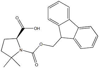 Fmoc-5,5-dimethyl-L-proline,,结构式