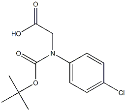 N-ALPHA-T-BUTYLOXYCARBONYL-D-4-CHLOROPHENYLGLYCINE 结构式