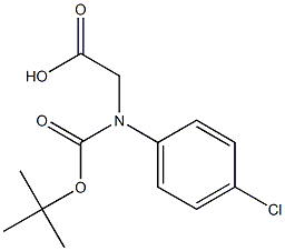 N-ALPHA-T-BUTYLOXYCARBONYL-D-4-CHLOROPHENYLGLYCINE Struktur