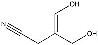 1-腈基-2-羟基甲基丙基-2-烯-3-醇, , 结构式