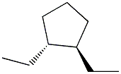 1,trans-2-diethylcyclopentane 化学構造式