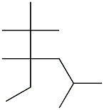 2,2,3,5-tetramethyl-3-ethylhexane 结构式