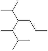 2,3-dimethyl-4-isopropylheptane Structure