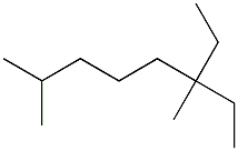 2,6-dimethyl-6-ethyloctane Struktur