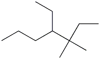 3,3-dimethyl-4-ethylheptane 化学構造式