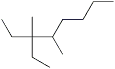 3,4-dimethyl-3-ethyloctane 化学構造式