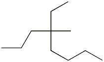 4-メチル-4-エチルオクタン 化学構造式