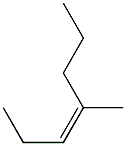 4-methyl-cis-3-heptene Structure