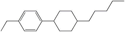 1-(4-PENTYLCYCLOHEXYL)-4-ETHYLBENZENE 结构式