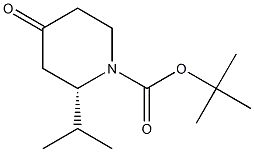 N-BOC-(2S)-2-ISOPROPYL-4-OXOPIPERIDINE Structure