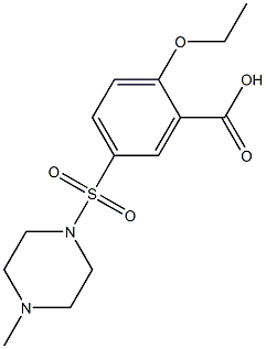 N-(3-CARBOXY-4-ETHOXYBENZENESULFONYL)-N''-METHYLPIPERIAZINE Struktur