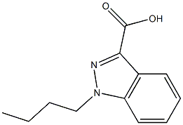 1-BUTYLINDAZOLE-3-CARBOXYLIC ACID,,结构式