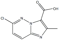 6-CHLORO-2-METHYLIMIDAZO[1,2-B]PYRIDAZINE-3-CARBOXYLIC ACID,,结构式