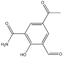 5-ACETYLSALICYALAMIDE Struktur