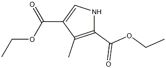 DIETHYL 3-METHYL-1H-PYRROLE-2,4-DICARBOXYLATE 结构式