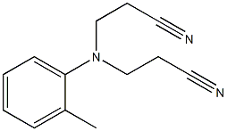 3,3''-[(2-METHYLPHENYL)IMINO]DIPROPANENITRILE Struktur