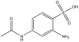 4-(ACETYLAMINO)-2-AMINOBENZENE SULPHONIC ACID 结构式