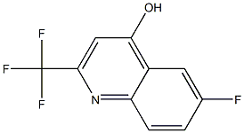 6-FLUORO-2-(TRIFLUOROMETHYL)QUINOLIN-4-OL Struktur
