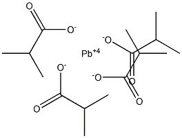 plumbic isobutyrate Struktur