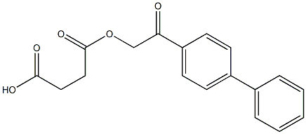 p-phenylphenacyl succinate Structure