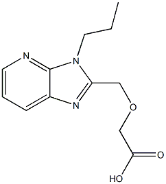(3-PROPYL-3H-IMIDAZO[4,5-B]PYRIDIN-2-YLMETHOXY)-ACETIC ACID Struktur