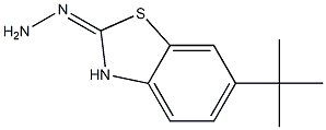 6-(1,1-DIMETHYLETHYL)-2(3H)-BENZOTHIAZOLONEHYDRAZONE 化学構造式