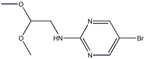 (5-BROMOPYRIMIDIN-2-YL)-(2,2-DIMETHOXYETHYL)AMINE, 95+% Structure