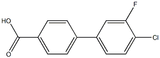 4-(4-CHLORO-3-FLUOROPHENYL)BENZOIC ACID 97% 结构式