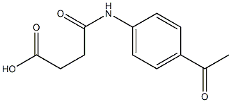 4-[(4-ACETYLPHENYL)AMINO]-4-OXOBUTANOIC ACID 化学構造式