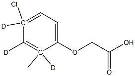 4-CHLORO-2-METHYLPHENOXY-D3-ACETIC ACID 99.2% 结构式