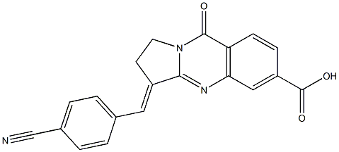 3-(4-CYANOBENZYLIDENE)-9-OXO-1,2,3,9-TETRAHYDROPYRROLO[2,1-B]QUINAZOLINE-6-CARBOXYLIC ACID