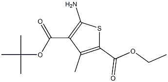 4-TERT-BUTYL 2-ETHYL 5-AMINO-3-METHYLTHIOPHENE-2,4-DICARBOXYLATE 结构式