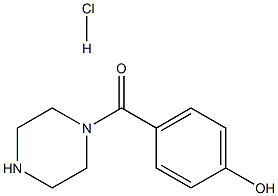 4-(PIPERAZIN-1-YLCARBONYL)PHENOL HYDROCHLORIDE Structure