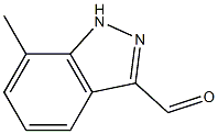 7-METHYL-1H-INDAZOLE-3-CARBALDEHYDE, 95+%,,结构式